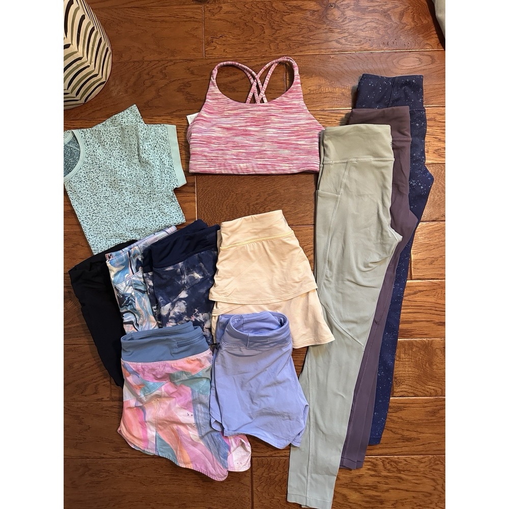 Athleta Girl Size 8 10 12 Activewear Lot 11 Pcs Stash Leggings Skort Bra Tops